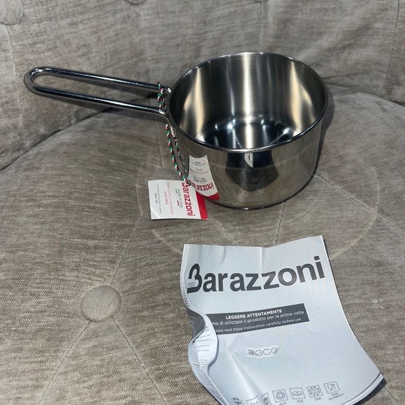 BARAZZONI S.P.A. Steinless Steel Saucepan 10 Cm Diameter MADE IN ITALY NWT - Picture 11 of 16